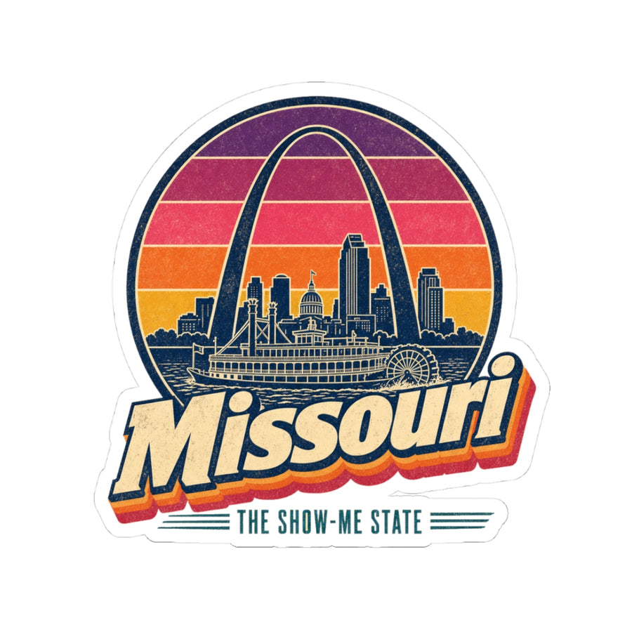 Missouri Retro Sunset Sticker