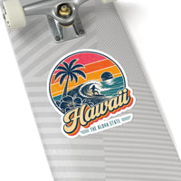 Hawaii Retro Sunset Sticker
