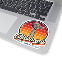 Oklahoma Prairie Windmill Sticker