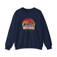 Wisconsin Dairy Cows Red Barn Sweatshirt