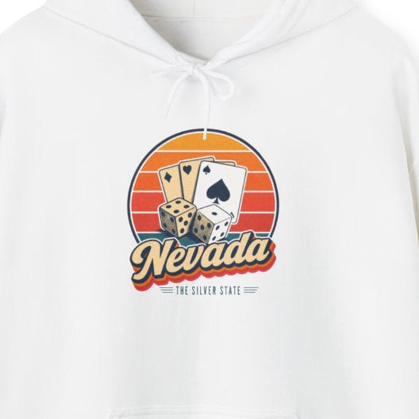 Nevada Dice And Playing Cards Hoodie
