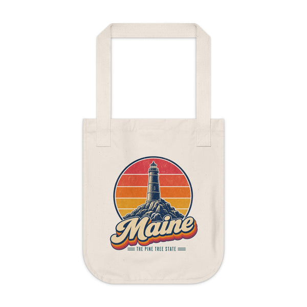 Maine Rocky Coast Lighthouse Tote Bag