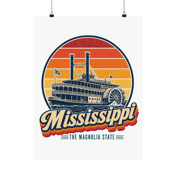 Mississippi Paddlewheel Riverboat Poster