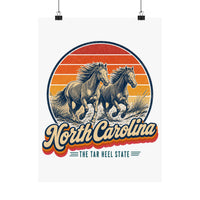 North Carolina Outer Banks Wild Horses Poster