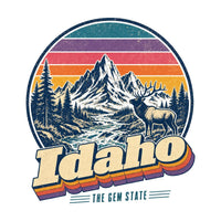 Idaho Retro Sunset Tee