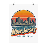 New Jersey Atlantic City Skyline Poster