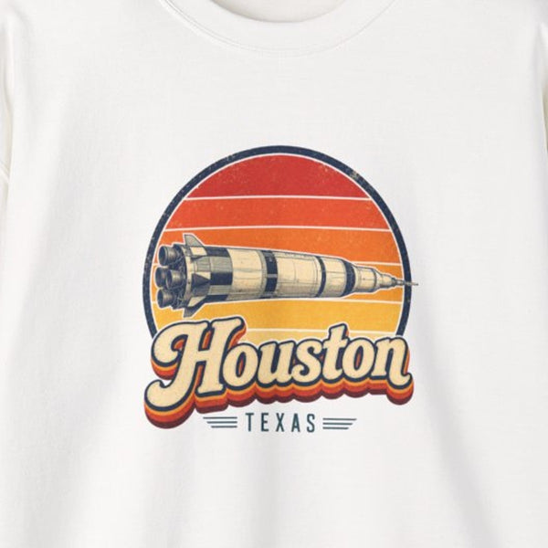 Houston Retro Sunset Sweatshirt