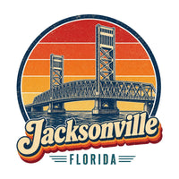 Jacksonville Retro Sunset Tee