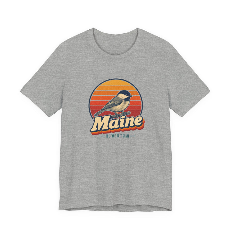 Maine Black Capped Chickadee Tee