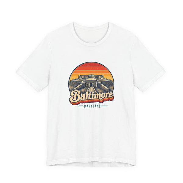 Baltimore Retro Sunset Tee