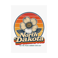 North Dakota Wild Prairie Rose Poster