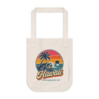 Hawaii Retro Sunset Tote Bag