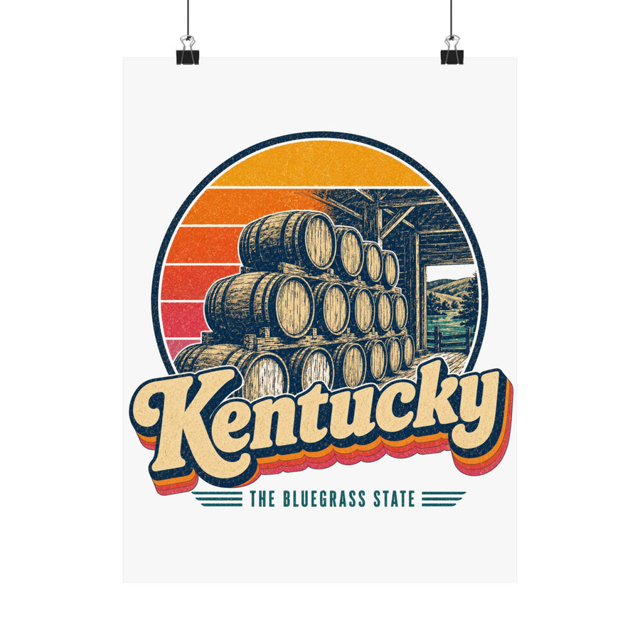 Kentucky Bourbon Barrels Poster