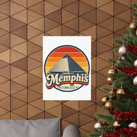 Memphis Retro Sunset Poster