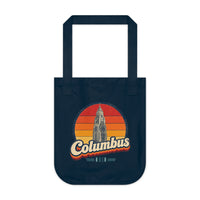 Columbus Retro Sunset Tote Bag