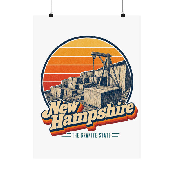 New Hampshire Granite Quarry Poster