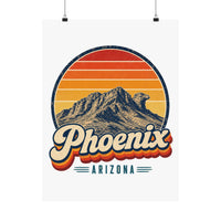 Phoenix Retro Sunset Poster