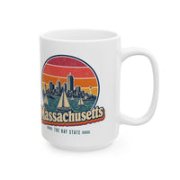 Massachusetts Boston Harbor Sailboats Mug