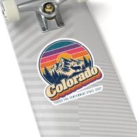 Colorado Retro Sunset Sticker