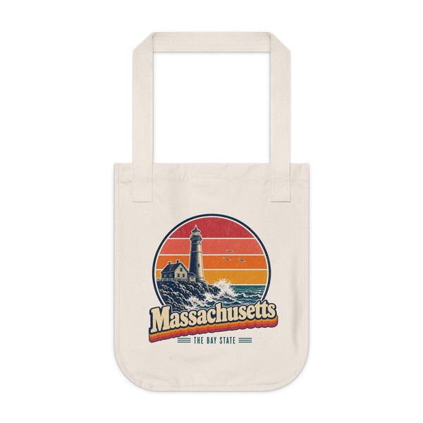 Massachusetts Lighthouse On A Bluff Tote Bag