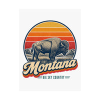 Montana Bison Poster
