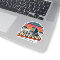Minnesota Ice Fishing House Sticker