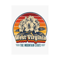 West Virginia Rhododendron Poster