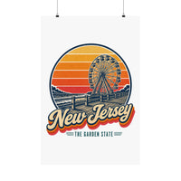New Jersey Boardwalk And Ferris Wheel Poster