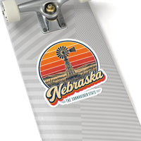 Nebraska Prairie Windmill Sticker