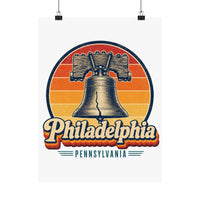 Philadelphia Retro Sunset Poster