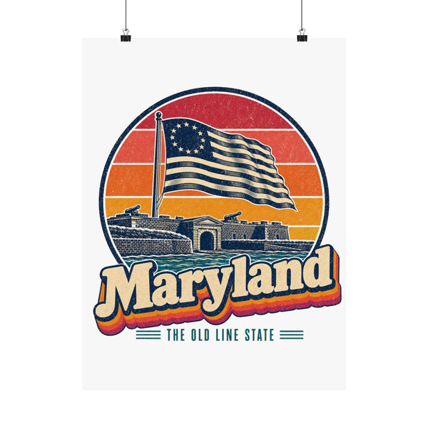 Maryland Fort Mchenry Flag Poster