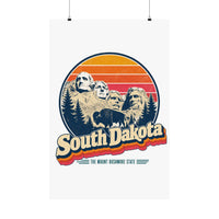 South Dakota Retro Sunset Poster