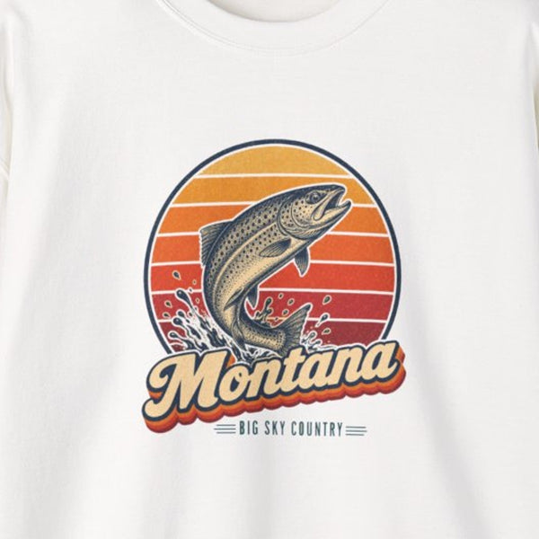 Montana Trout Leaping Sweatshirt