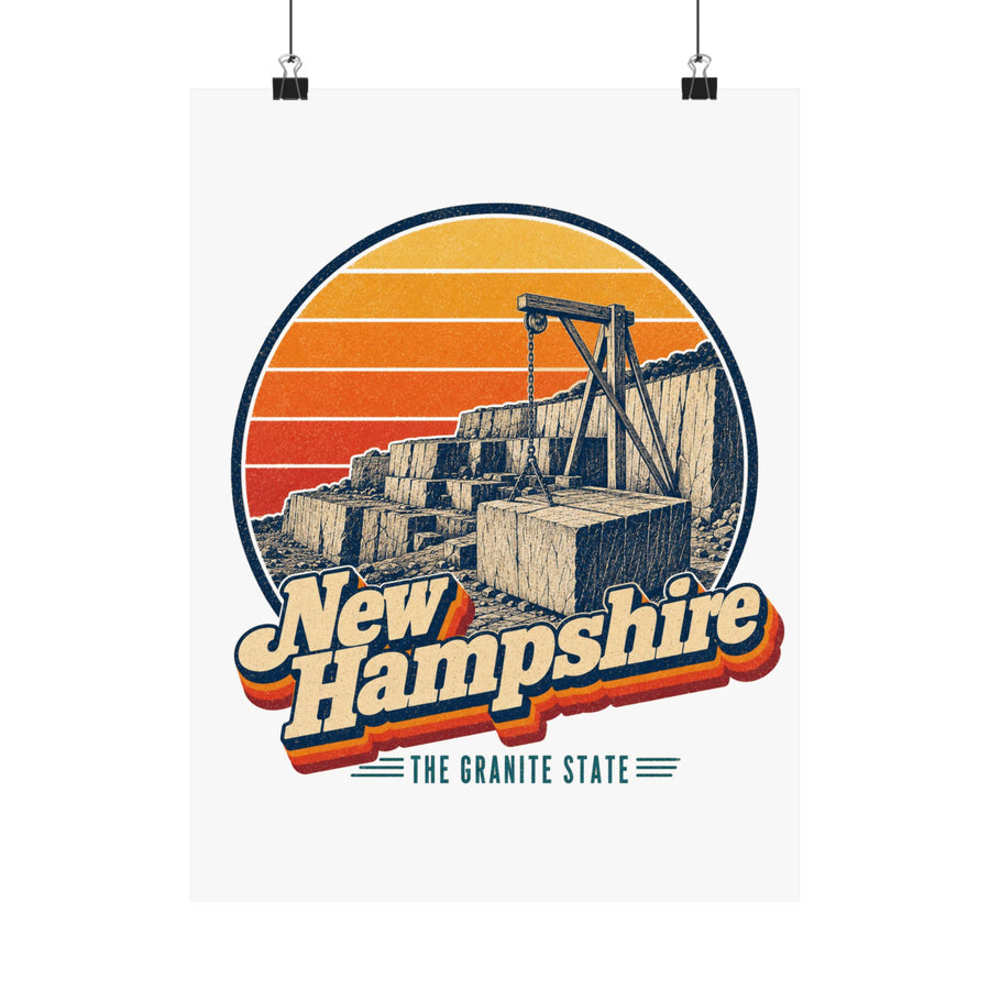 New Hampshire Granite Quarry Poster