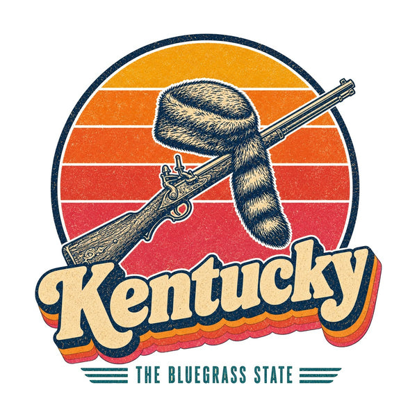 Kentucky Frontier Rifle And Coonskin Cap Tee