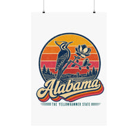 Alabama Retro Sunset Poster