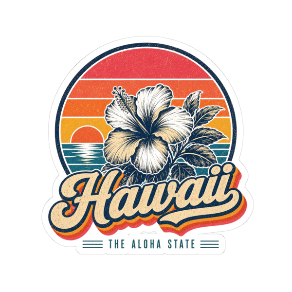 Hawaii Hibiscus Flower Sticker