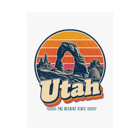 Utah Retro Sunset Poster
