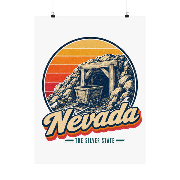 Nevada Silver Mine Poster