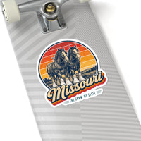 Missouri Clydesdale Horses Sticker