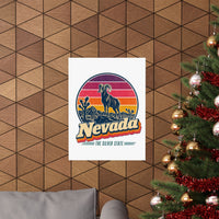 Nevada Retro Sunset Poster