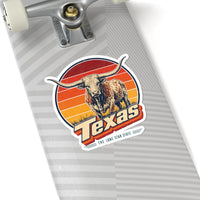 Texas Longhorn Steer Sticker