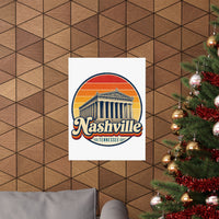 Nashville Retro Sunset Poster