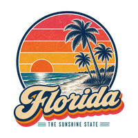 Florida Palm Trees And Beach Tee