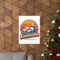 Louisiana Beignets And Chicory Coffee Poster