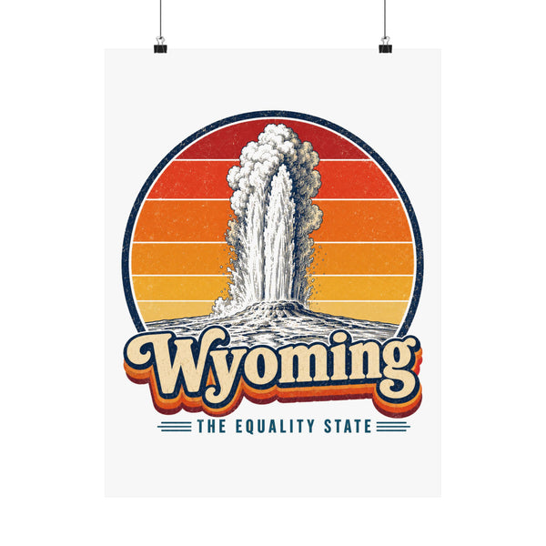 Wyoming Old Faithful Geyser Poster