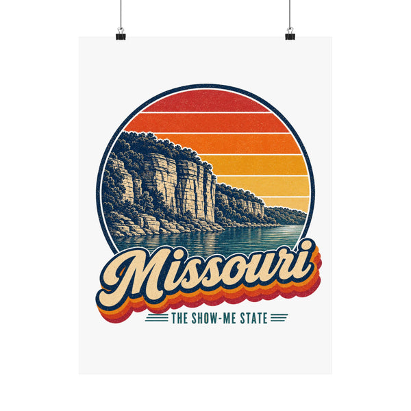 Missouri Ozark Lake Bluffs Poster