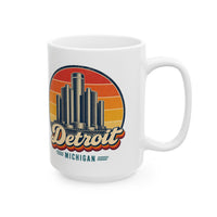 Detroit Retro Sunset Mug