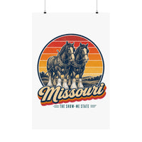 Missouri Clydesdale Horses Poster