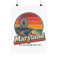 Maryland Ocean City Boardwalk Poster